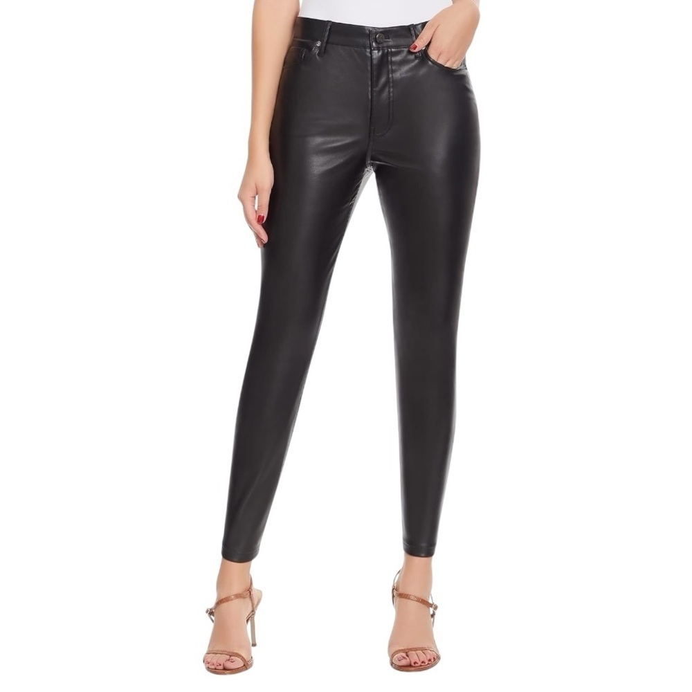 SAM EDELMAN High Rise Skinny Ankle Faux Leather Pants Jeans Size 32 Cropped Work